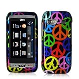 Peace Sign Design Crystal Hard Skin Case Cover for LG Vu Plus GR700 Phone N ....