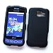 LG Optimus S LS670 (Sprint) Rubberized Snap On Protector Hard Case, Black