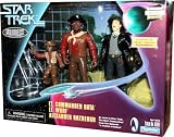 Star Trek Holodeck Series: Lt. Commander Data, Lt. Worf, and Alexander Rozhenko Action Figure Collectors Series Edition