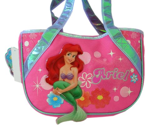 Disney Little Mermaid Purse w/ Beautiful Tail – Pink Ariel Handbag