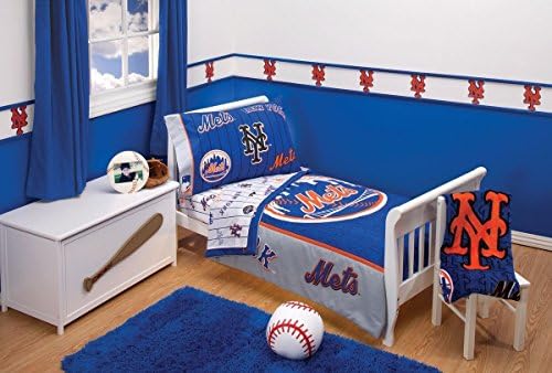 Major League Baseball New York Mets 4 Piece Toddler Bedding Set