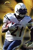 San Diego Chargers (LaDainian Tomlinson, with Football) Sports Poster Print - 24