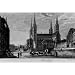 Friedrich Geissler (Bamberg New Residence Domplatz with age and court) Art Poster Print - 11x17