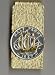 Gorgeous 2-toned 24k Gold on Sterling Silver World Coin Hinged Money Clip - British ½ penny 
