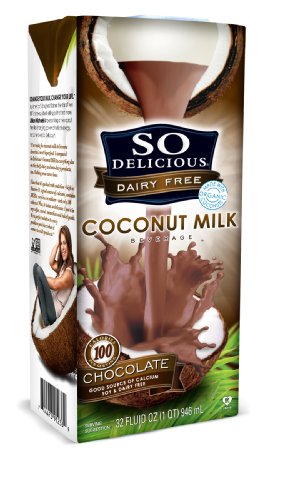 So Delicious Dairy Free - Organic Coconut Milk Beverage Organic Chocolate,  32-Ounce (Pack of 6)