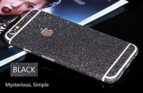HXH Stickers for iPhone 6 Plus Luxury Bling Crystal Diamond Screen Protect Films iPhone 6 5.5 inch Decal Sticker Skin (Black)