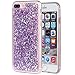 iPhone 8 Plus Case, iPhone 7 Plus Case, iYCK Bling Glitter Sparkle [Gold Foil Embedded] Flexible Soft Rubber Gel TPU Protective Shell Bumper Case Cover for iPhone 7 Plus/iPhone 8 Plus 5.5inch - Purple