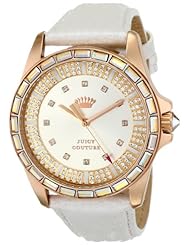 Juicy Couture Womens 1901125 Stella Analog Display Quartz White Watch