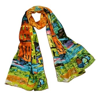 100% Luxurious Charmeuse Silk Wassily Kandinsky's 