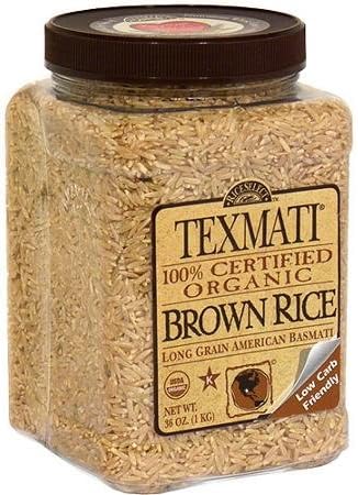 Texmati Organic Brown Rice, 32 Oz (Pack of 4)