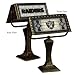 Art Glass Banker's Lamp - Raiders (13.25 x 10.25