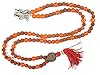 Rudraksha Amber Stone Mala Spiritual Yoga Meditation Beads for Protection and Purification