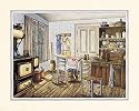 Victorian Kitchen by Kay Lamb Shannon Fine Art Print Poster
