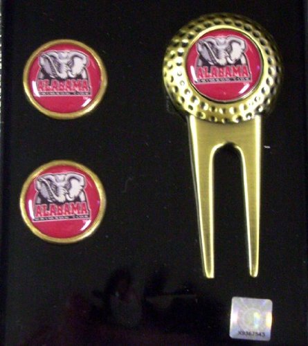 Alabama Crimson Tide Golf Divot Tool Ball Marker Set