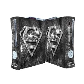 Bundle Monster Vinyl Skins Accessory For Xbox 360 Game Console - Cover Faceplate Protector Sticker Art Decal - Superman