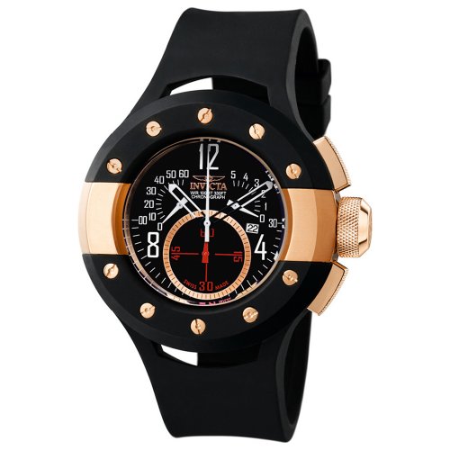 Invicta Men's 5689 S1 Collection Chronograph Sport Edition Black Rubber Watch