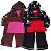 Infant Girls' Outfit with Hooded Cropped Jacket