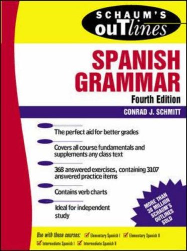 City Travel Guides Discounted  Books : Schaum's Outline of Spanish Grammar (Schaum's Outline Series)