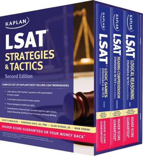 Kaplan LSAT Strategies & Tactics Boxed Set (Kaplan Test Prep) by Kaplan (2013-10-01) Paperback