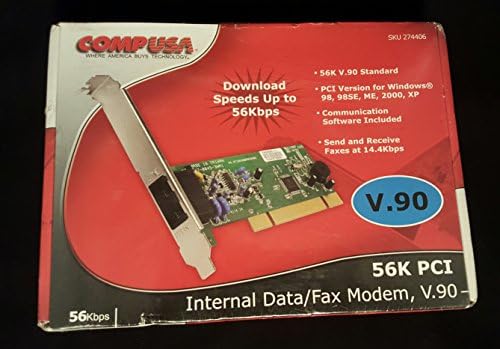 Comp USA 56K PCI Internal Data/Fax Modem V .90
