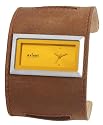 Axcent of Scandinavia Ladies Widescreen Brown Nubuck Wide Cuff Watch