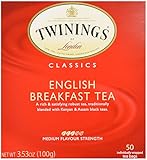 Twinings Tea English Breakfast Tea, 50 ct