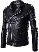 Neleus Men's Classic Leather Motorcycle Jacket with Zip Out Lining