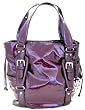 Michael Kors Lattington Burgundy Red Large Patent Leather Tote Bag