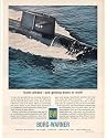 1962 BW Borg-Warner Ethan Allen Nuclear Submarine Print Ad (15482)