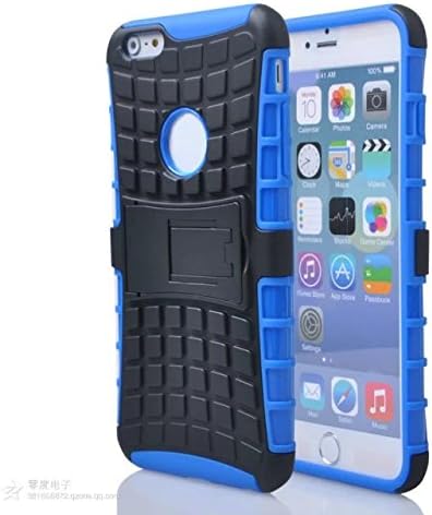 Godigi 2015 New Design Heavy Duty Rugged Dual Layer Slim Fit Cover Cover Case with Kickstand Drop-proof for iPhone 6 Plus Case with Beautiful Packaging Blue