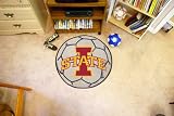 Iowa State Cyclones Soccer Ball Floor Rug Mat