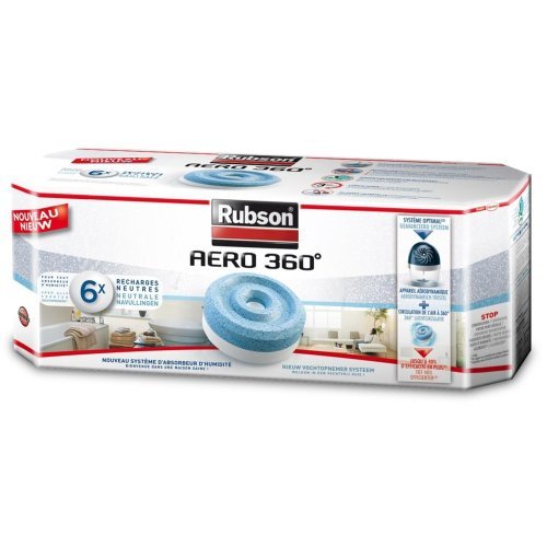 Rubson Recharges Neutres Aero 360 pour Absorbeur - Lot de 6