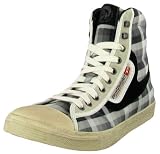 DIESEL JEANS Upward Mens Retro Style Vintage High Top Lace Up Shoes Sneakers