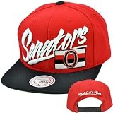 NHL LNH Ottawa Senators Mitchell Ness Throwback Vice Script Snapback Hat NE93