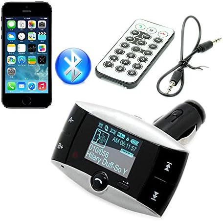 AGPtek® 1.5" LCD Car Kit Bluetooth MP3 Player SD MMC USB FM Transmitter Modulator + Remote Controller