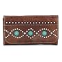 American West Everyday Cowgirl Ladies Tri-Fold Wal-As Shown