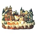 Fiber Optic Village with River - 9.0"