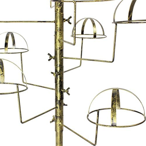 Seana Casual Hat Rack Display Fixture Floor Stand FJ (Antique Bronze, 20-Hat)