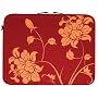 Laurex 15.4" Neoprene Notebook/Laptop Sleeve Case - Red Blossom