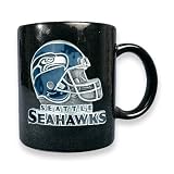 Seattle Seahawks 15oz Black Ceramic Mug