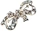 Accessories By Park Lane, O2809, Diamante Bow  Brooch With Ab  Crystal Stones