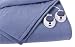 Soft Heat Luxury Micro-Fleece Low-Voltage Electric Heated Queen Size Blanket, Slate Blue