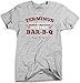 Mens Terminus BBQ Vintage Style Zombie Apocalypse T Shirt, Sport Gray, Large