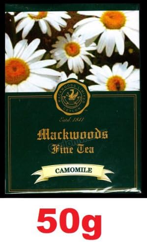 Sri Lanka Ceylon Mackwoods Pure Fine Black Tea Camomile 25 Tea Bags 50g