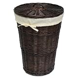 Burlington Baby Espresso Willow Hamper with Liner, Yellow by Burlington Basket