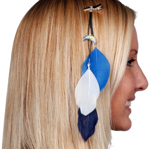 San Diego Chargers Fan Feather Hair Clip