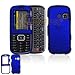 Dark Blue Rubber Feel Snap-On Cover Hard Case Cell Phone Protector for LG Rumor2 LX265 / Cosmos VN250