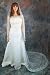 1 Tier Ivory Cathedral Length Rose Scalloped Lace Bridal Wedding Veil