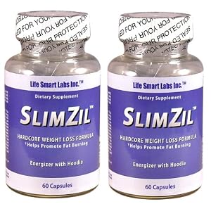 2 SlimZil Acai Fat Burner Weight Loss Formula High Energy, High potency for Fat Burning 120 Capsules includes Acai Hoodia and Green Tea