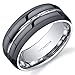 PEORA Modern 8mm Men's Genuine Black Titanium Wedding Ring Band, Comfort Fit, Size 9, Premium Titanium, Strong, Durable & Scratch-Resistant, Gifts for Men w/Jewelry Box, For Gifts & Everyday Wear